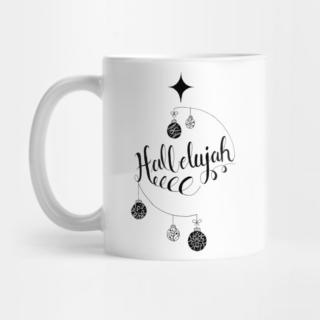 Hand Written Holiday Themed "Hallelujah" by SingeDesigns